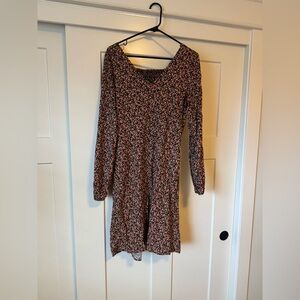 Old Navy Floral Long Sleeve Dress in Medium Tall